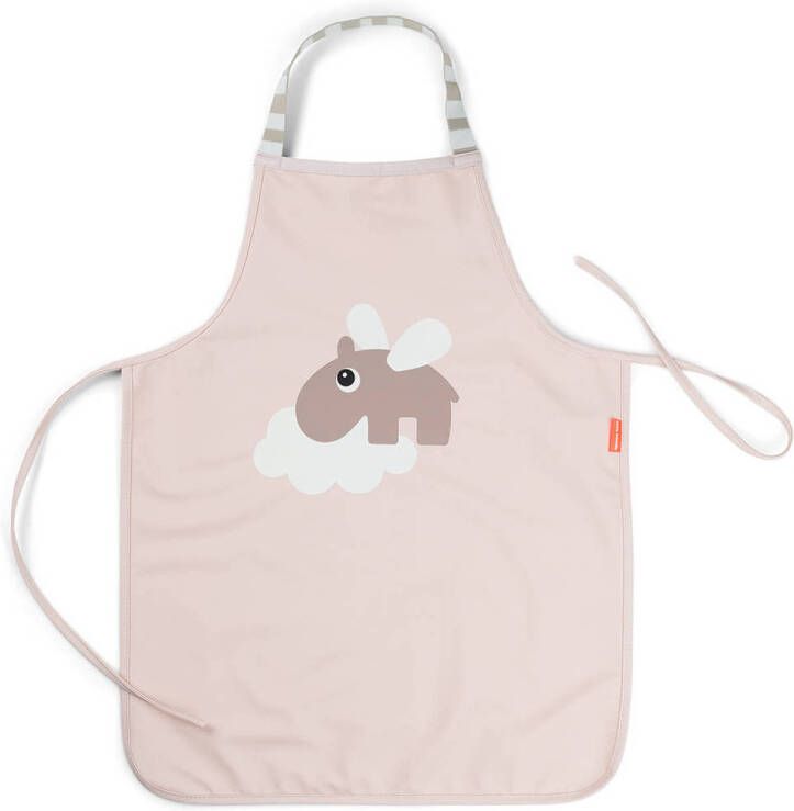 Done by Deer Waterproof kids apron Happy clouds Powder