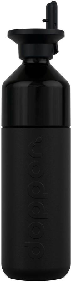 Dopper Thermosfles Insulated Drinkfles x Flipstraw Blazing Black 580 ml