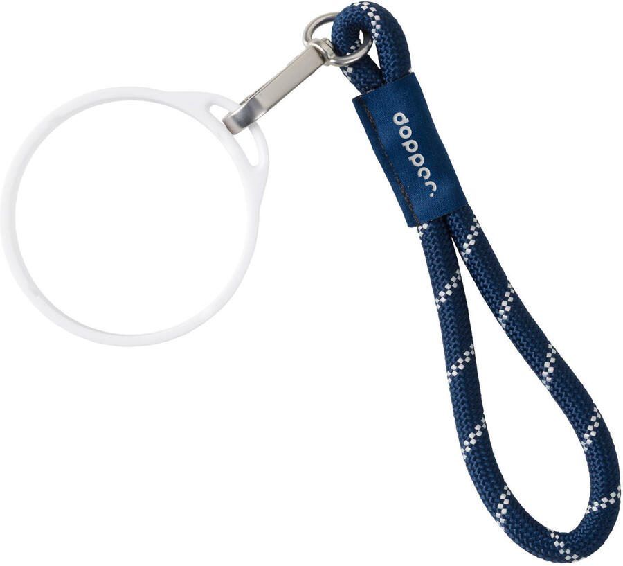 Dopper Wrist Cord White Mug Ring Midnight Silver