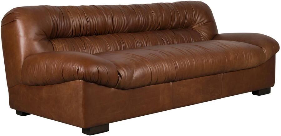 Dutchbone | Bank Douglas Wax Leather Chocolate | Zitmeubels woonkamer | 3-zitsbank