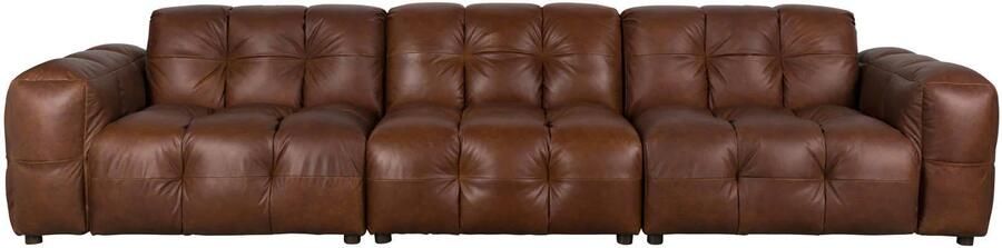 Dutchbone | Bank Hackman 4 5-zitsbank Leather Chocolate | Zitmeubels woonkamer | 4 5-zitsbank