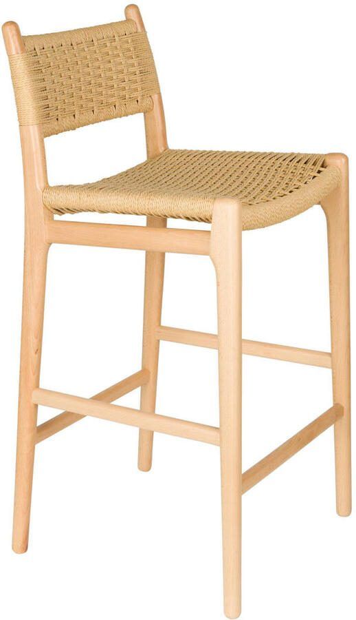 Dutchbone Barkruk Cecile Gevlochten papier Naturel (zithoogte 68cm)