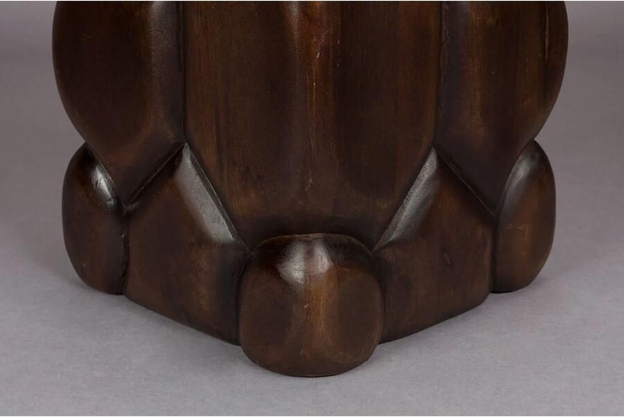 Dutchbone Krukje Bijzettafel Brooklyn Mangohout 30 x 30cm Bruin Vierkant - Foto 3