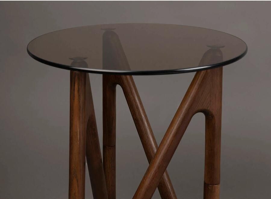 Dutchbone | Dutchbone | Bijzettafel Naia Walnut | Woonkamertafels | Bijzettafel | Woonkamertafels | Bijzettafel - Foto 3