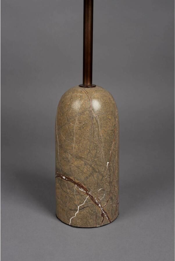 Dutchbone Bijzettafel Rimo Marmer 35 x 35cm Bruin Vierkant