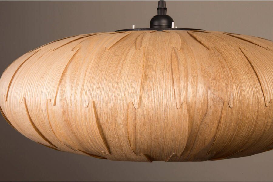 Dutchbone Bond Hanglamp Ovaal 50 cm Hout Naturel - Foto 3