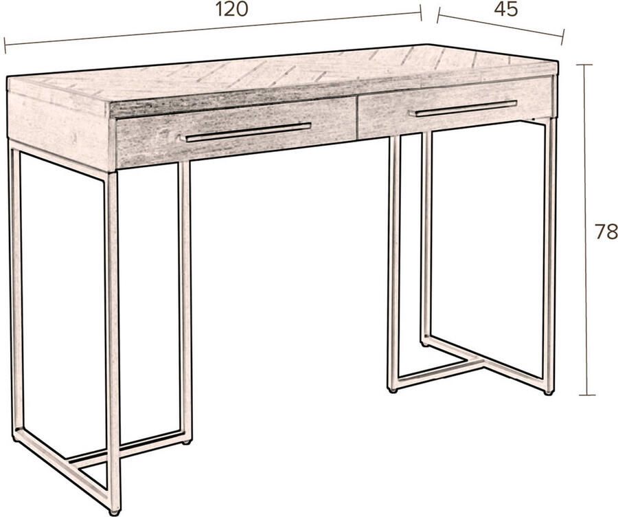Dutchbone | Dutchbone | Wandtafel Class | Woonkamertafels | Wandtafel | Woonkamertafels | Wandtafel - Foto 3