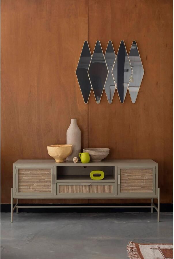 Dutchbone TV-meubel Yasu Rattan 148cm Beige