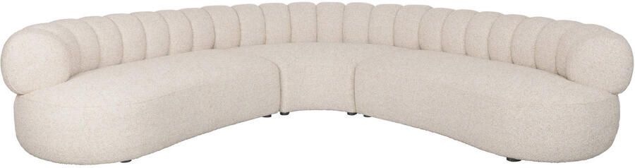 Dutchbone 7-zits Organische Hoekbank Duvane 286 x 286cm Geweven stof Beige