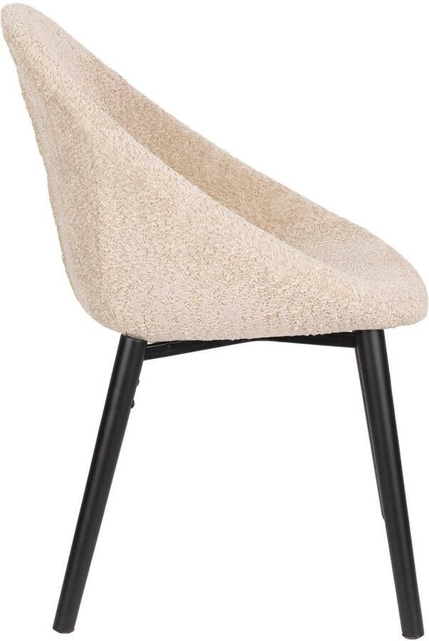 Dutchbone | Eetkamerstoel Fenna Beige | Eetkamerstoelen | Eetkamerstoel - Foto 3