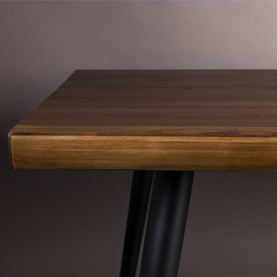 Dutchbone " Alagon Eettafel 160 x 90 cm Bruin " - Foto 5