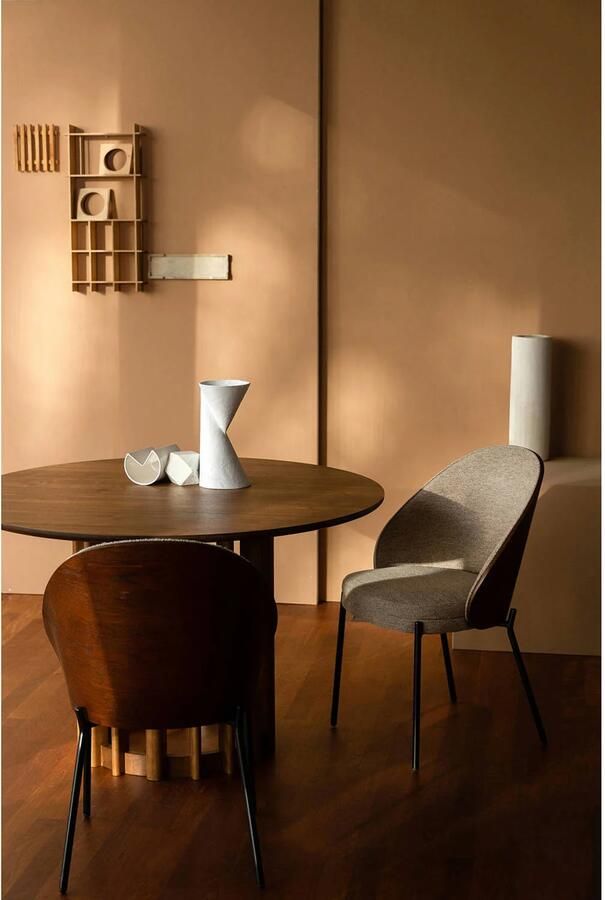 Dutchbone | Dutchbone | Tafel BarletØ120 Walnut | Eettafels | Eettafel | Eettafels | Eettafel - Foto 4