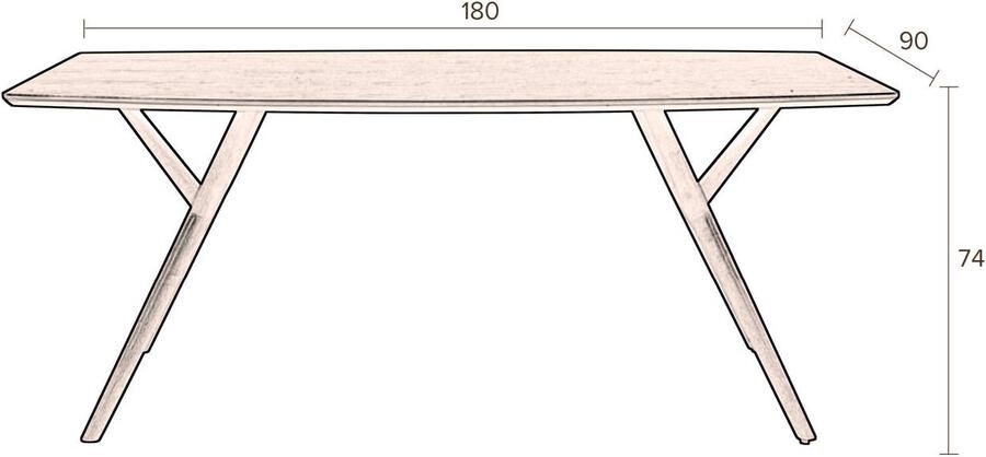 Dutchbone | Dutchbone | Tafel Malaya | Eettafels | Eettafel | Eettafels | Eettafel - Foto 2