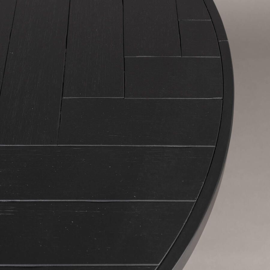 Dutchbone " Class Eettafel Visgraat Ø 120 cm Zwart " - Foto 3