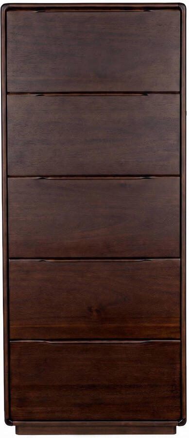 Dutchbone Elroy Ladekast Hoog 155 cm Walnootkleur Bruin