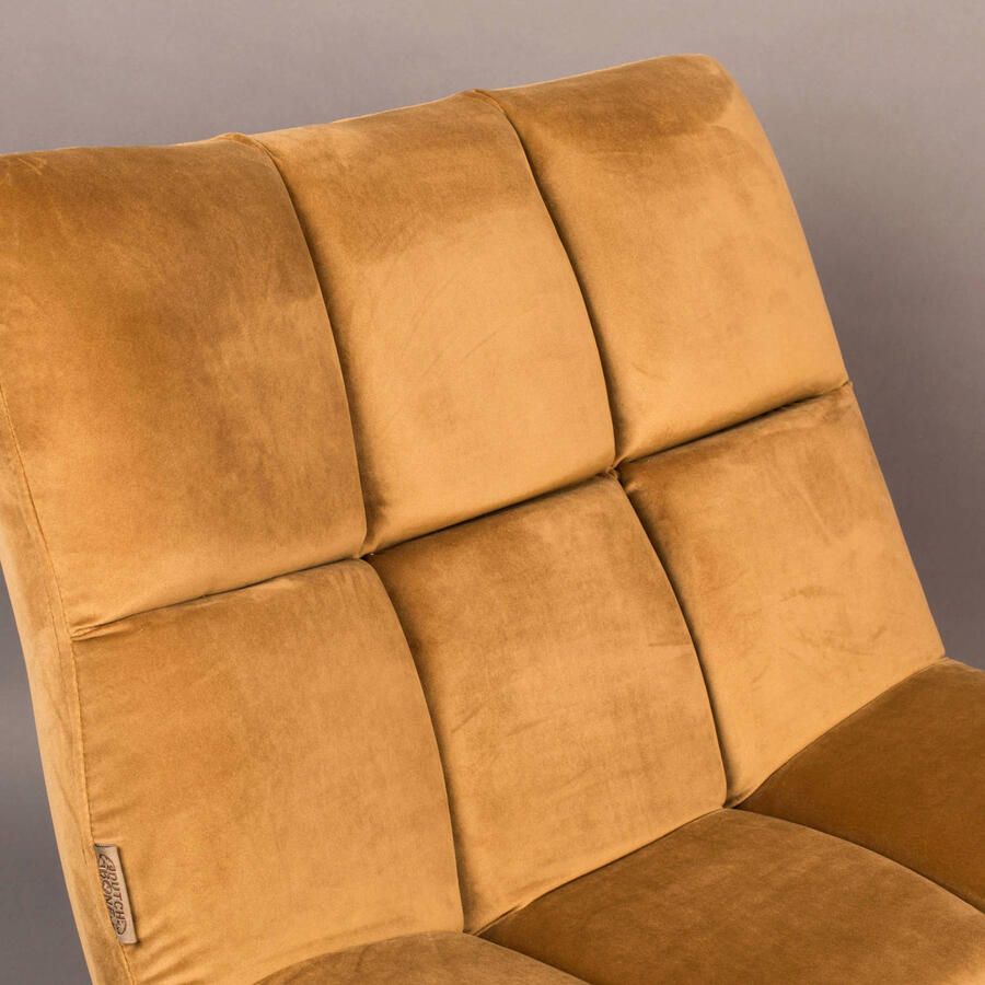 Dutchbone | Dutchbone | Fauteuil Bar Velvet Golden Brown | Zitmeubels woonkamer | Draaifauteuil | Zitmeubels woonkamer | Draaifauteuil - Foto 2
