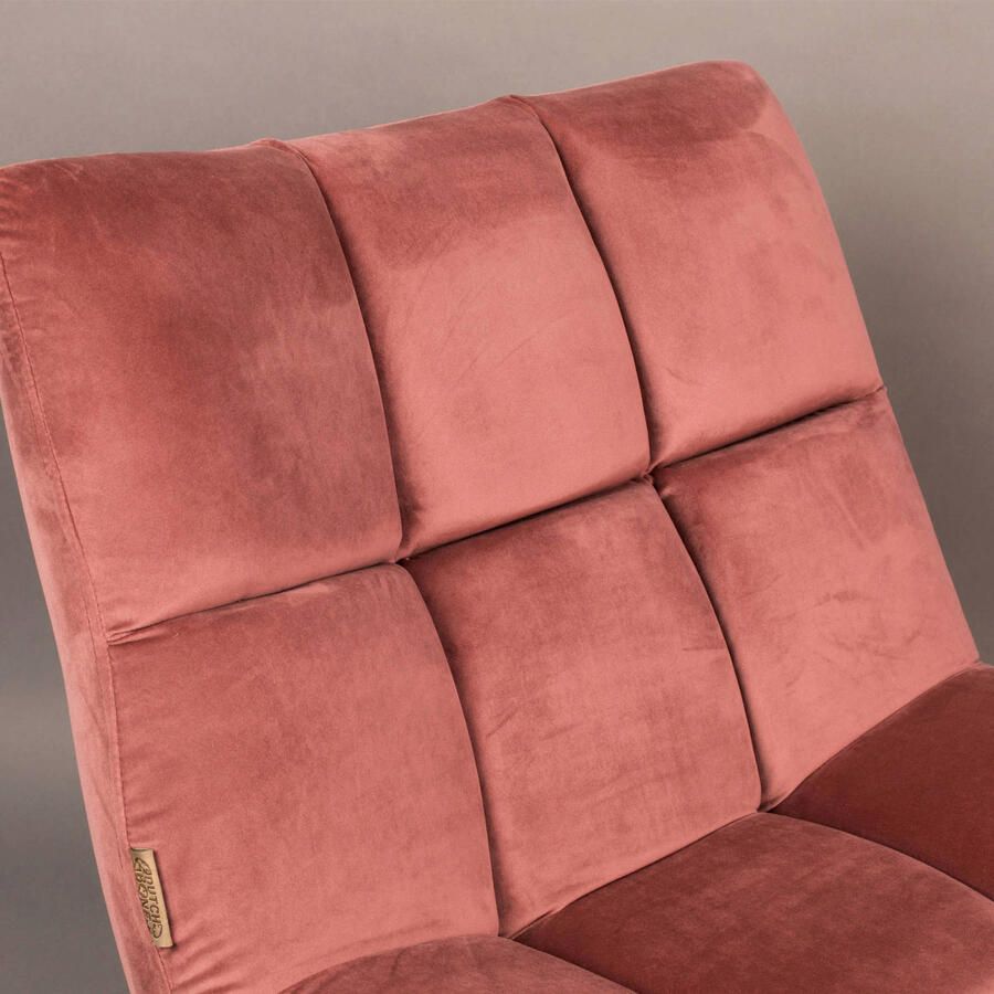 Dutchbone | Dutchbone | Fauteuil Bar Velvet Old Pink | Zitmeubels woonkamer | Draaifauteuil | Zitmeubels woonkamer | Draaifauteuil - Foto 3