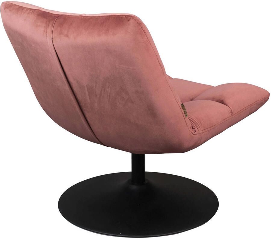 Dutchbone | Dutchbone | Fauteuil Bar Velvet Old Pink | Zitmeubels woonkamer | Draaifauteuil | Zitmeubels woonkamer | Draaifauteuil