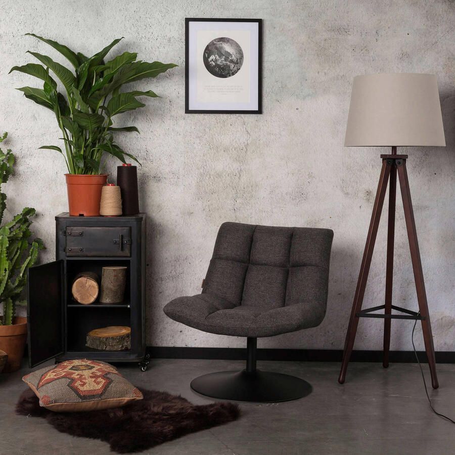 Dutchbone | Dutchbone | Fauteuil Bar Dark Grey | Zitmeubels woonkamer | Draaifauteuil | Zitmeubels woonkamer | Draaifauteuil - Foto 3
