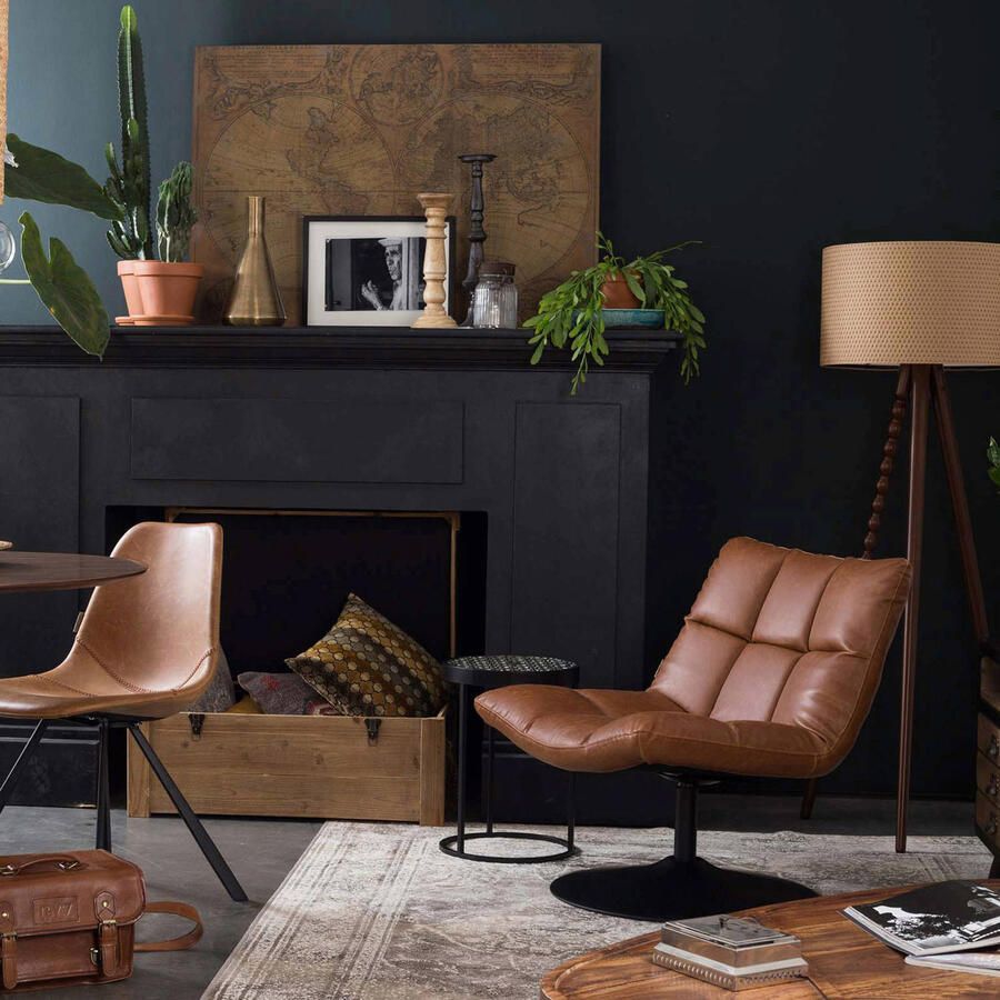 Dutchbone | Dutchbone | Fauteuil Bar Vintage Brown | Zitmeubels woonkamer | Draaifauteuil | Zitmeubels woonkamer | Draaifauteuil