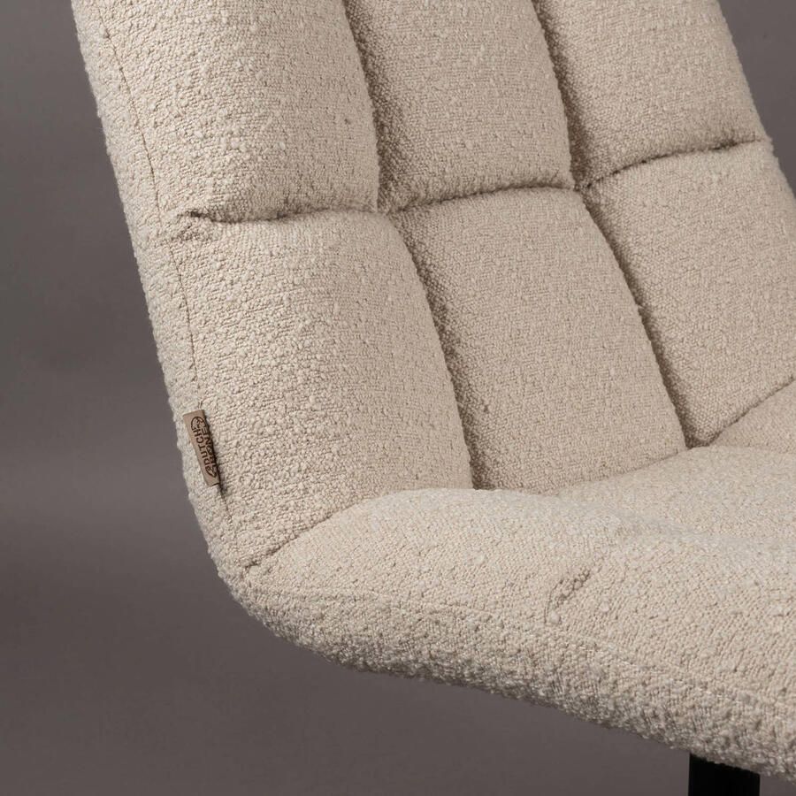 Dutchbone Draaifauteuil Bar Bouclé Beige - Foto 3