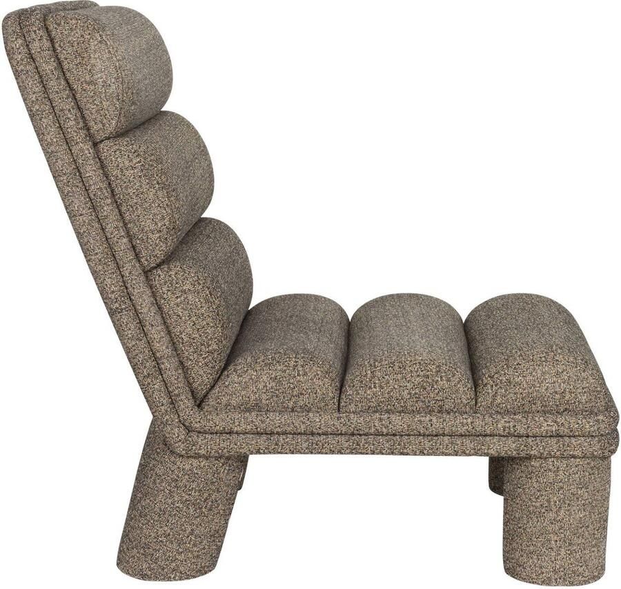 Dutchbone Fauteuil Fern Bouclé Grijs