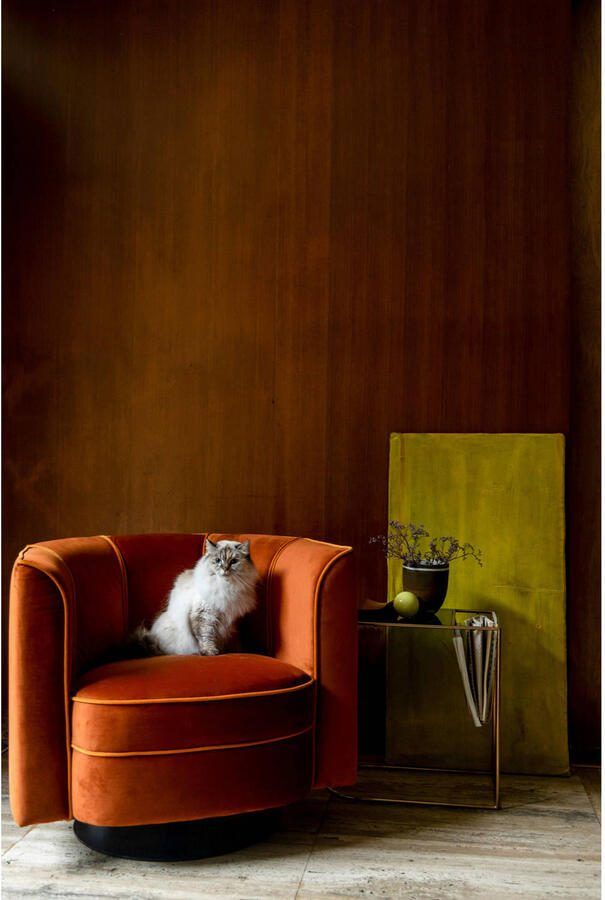 Dutchbone | Dutchbone | Fauteuil Flower Orange | Zitmeubels woonkamer | Fauteuil | Zitmeubels woonkamer | Fauteuil - Foto 3
