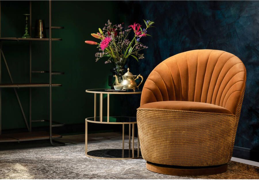 Dutchbone | Dutchbone | Fauteuil Madison Whiskey | Zitmeubels woonkamer | Draaifauteuil | Zitmeubels woonkamer | Draaifauteuil - Foto 3