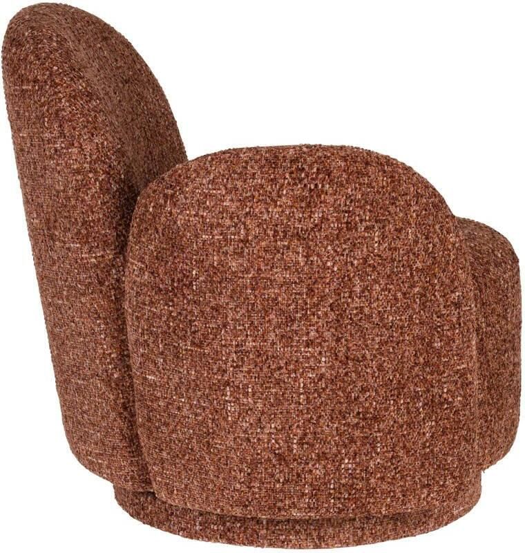 Dutchbone Fauteuil Rose Geweven stof Bordeauxrood