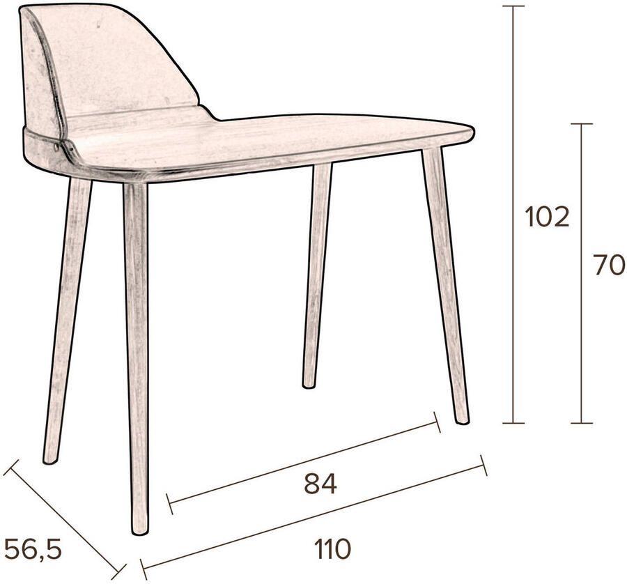 Dutchbone | Dutchbone | Bureau Finn | Woonkamertafels | Bureau | Woonkamertafels | Bureau - Foto 2