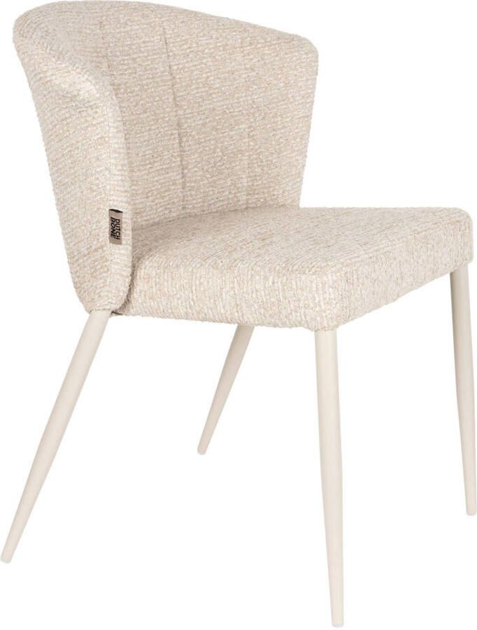 Dutchbone Georgia Eetkamerstoelen Beige Set van 2