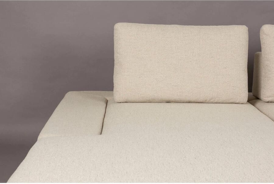 Dutchbone | Dutchbone | Shelly Bank Off-white Links Chaise Longue | Zitmeubels woonkamer | Hoekbank | Zitmeubels woonkamer | Hoekbank - Foto 2