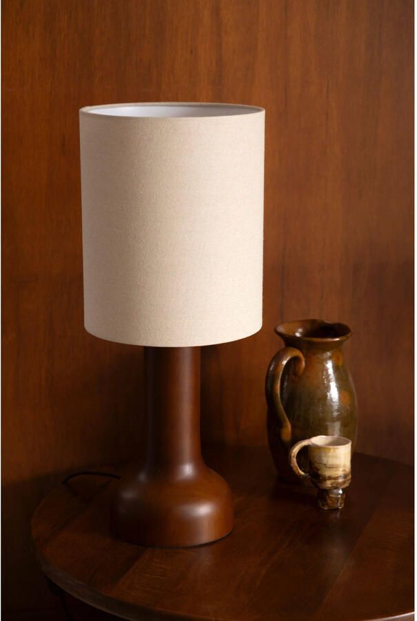 Dutchbone Tafellamp Jones Hout Beige - Foto 3