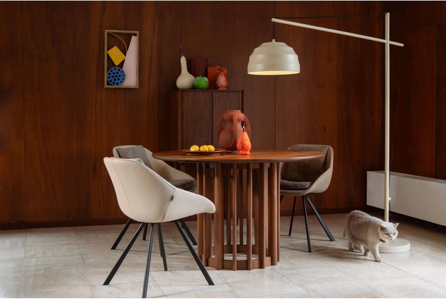 Dutchbone Liwa vloerlamp staande lamp Beige - Foto 2