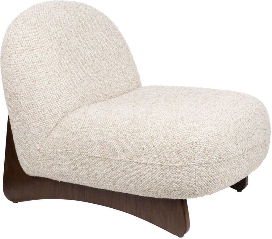Dutchbone Fauteuil Loom Bouclé en hout Beige