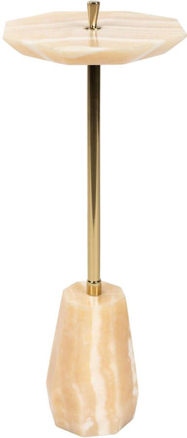 Dutchbone Bijzettafel Onno Marmer 27 x 25cm Beige Rond