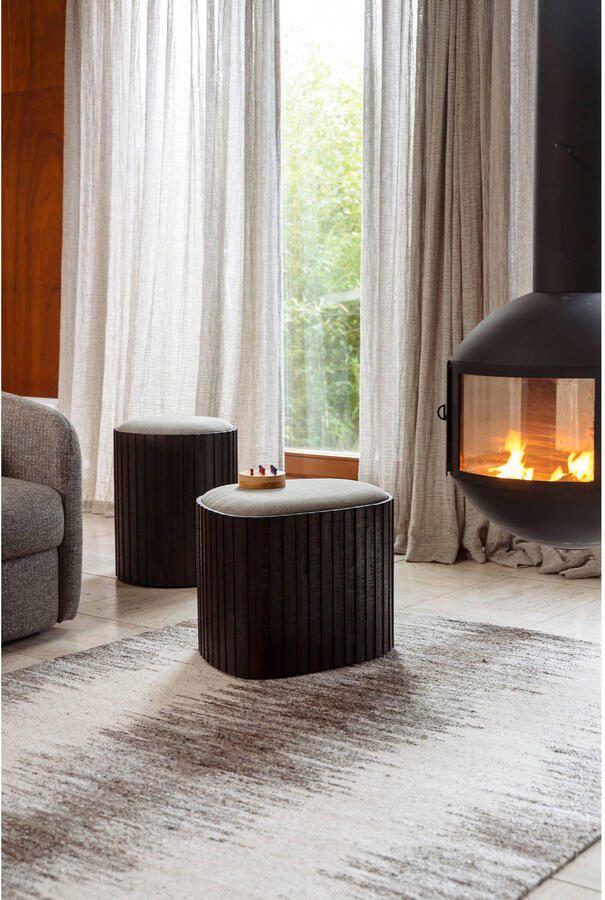 Dutchbone | Dutchbone | Storage Poef Bay High | Woonaccessoires | Poef | Woonaccessoires | Poef - Foto 3