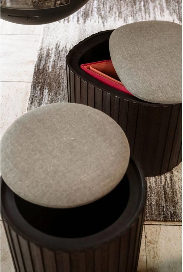 Dutchbone | Dutchbone | Storage Poef Bay Low | Woonaccessoires | Poef | Woonaccessoires | Poef - Foto 3