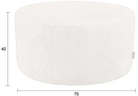 Dutchbone | Poef Rocca Latte | Woonaccessoires | Poef - Foto 2