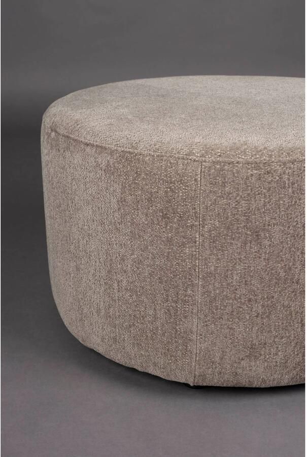 Dutchbone | Poef Rocca Cappuccino | Zitmeubels woonkamer | Hocker - Foto 3
