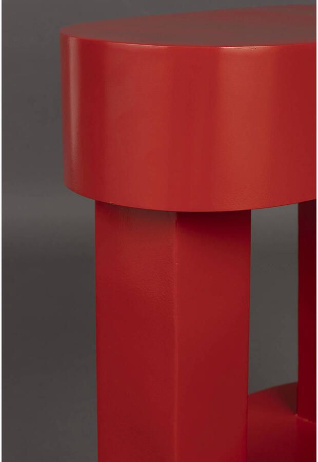 Dutchbone Bijzettafel Magenta 36 x 20cm Rood Ovaal - Foto 3