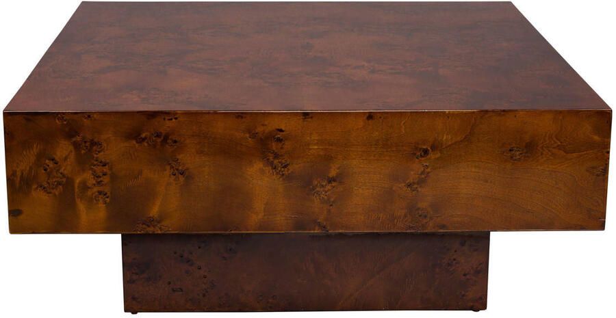 Dutchbone Vierkante Salontafel Quinn 90 x 90cm Walnoot