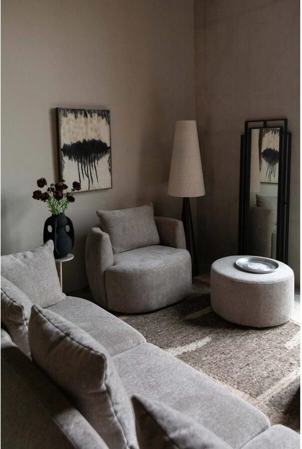 Dutchbone Staande Spiegel Ramsey 170 x 60cm Zwart Passpiegel