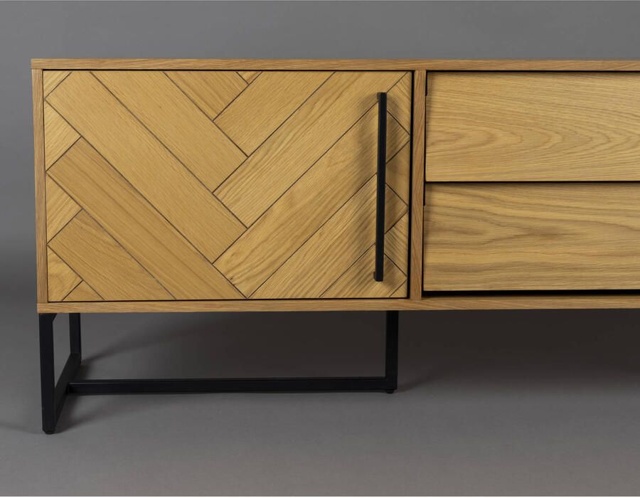 Dutchbone Class Dressoir Laag Eikenhout Bruin - Foto 2