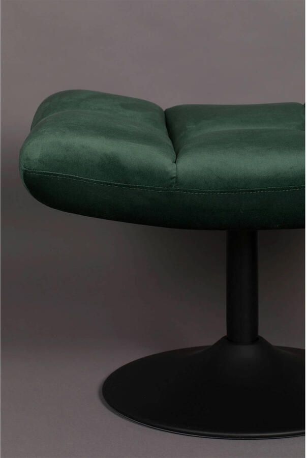 Dutchbone Hocker 'Bar' Velvet kleur Groen