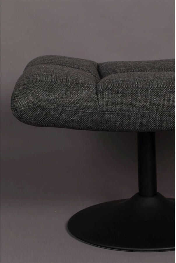 Dutchbone Hocker 'Bar' kleur Donkergrijs - Foto 2
