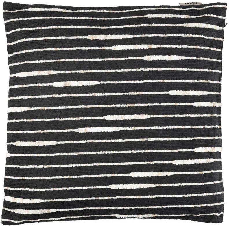 Dutchbone Leaf Kussen 45x45 cm Zwart
