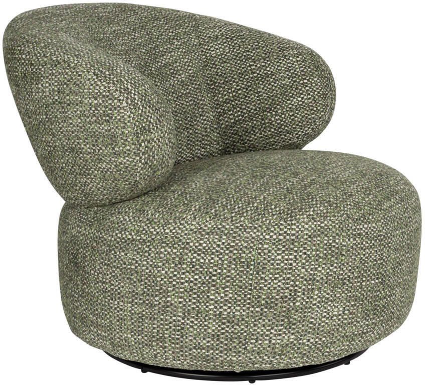 Dutchbone Fauteuil Walter Grof geweven stof Groen