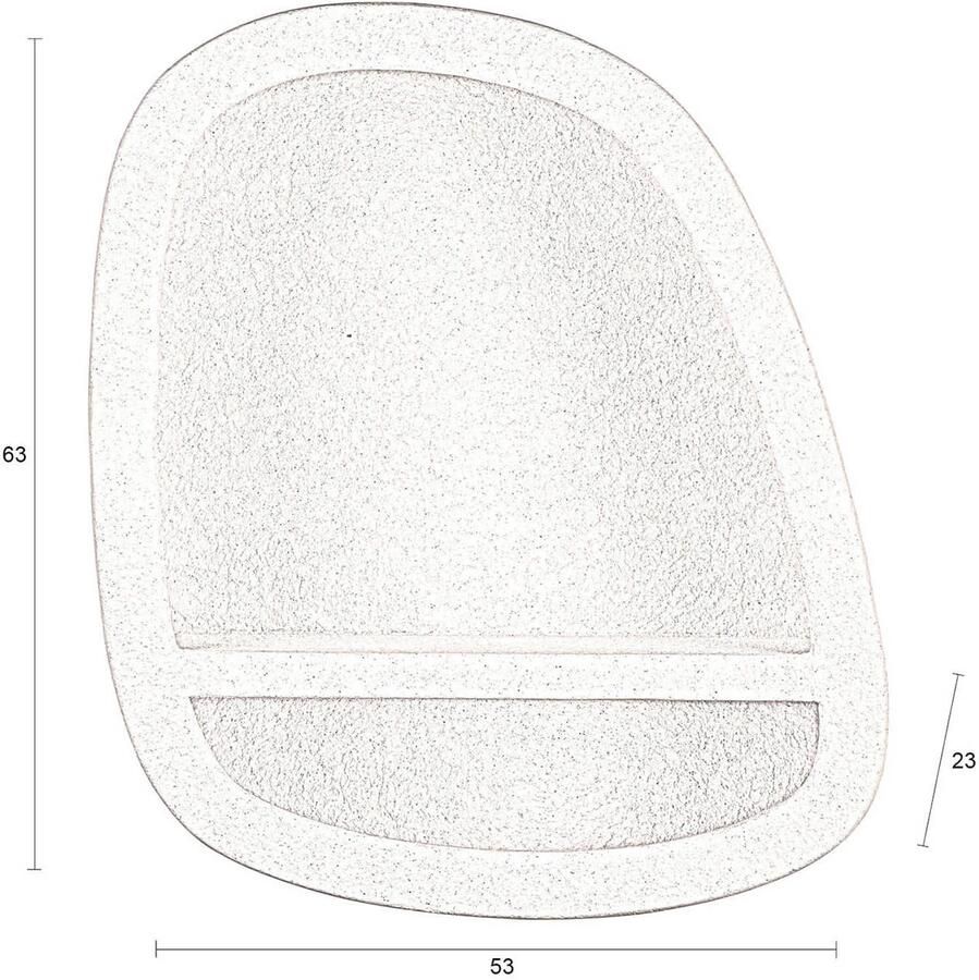 Dutchbone | Dutchbone | Wall Wandkast Veda 1 Wandkast M | Woonaccessoires | Wandplank | Woonaccessoires | Wandplank - Foto 3