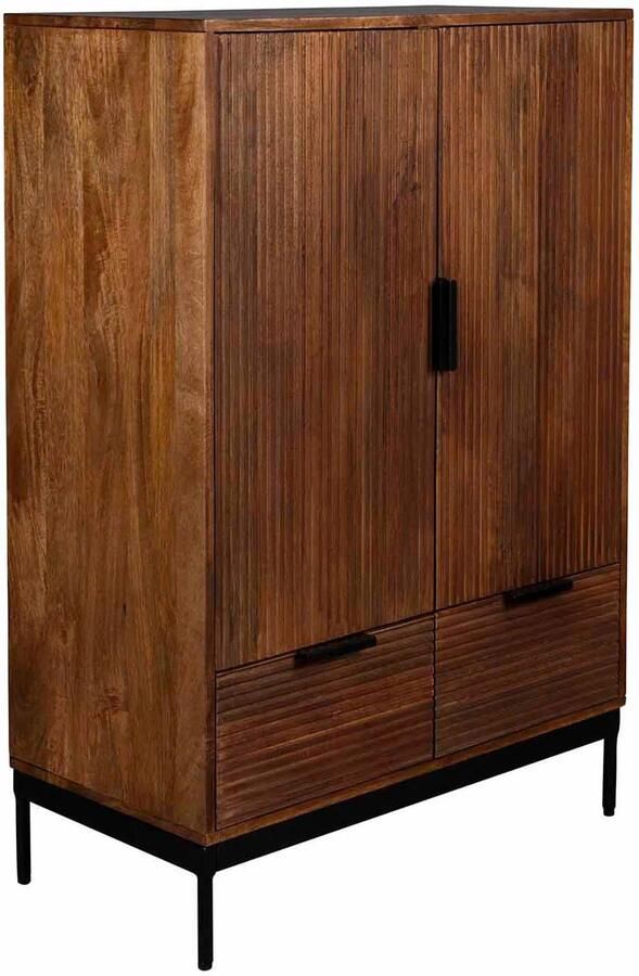 Dutchbone Opbergkast Saroo 115 x 80cm Mangohout Bruin - Foto 5